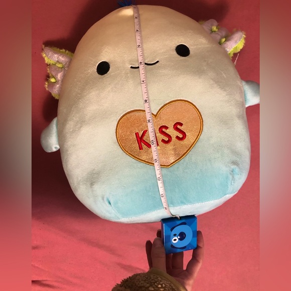 2023 NWT Valentine’s Day Lomo Axolotl Squishmallow 💚 14 in - Picture 7 of 9